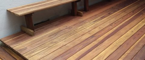 Old deck after refinishing